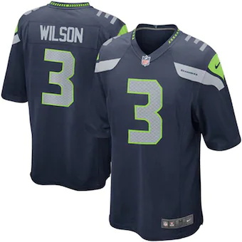 youth seattle seahawks russell wilson nike college navy tea